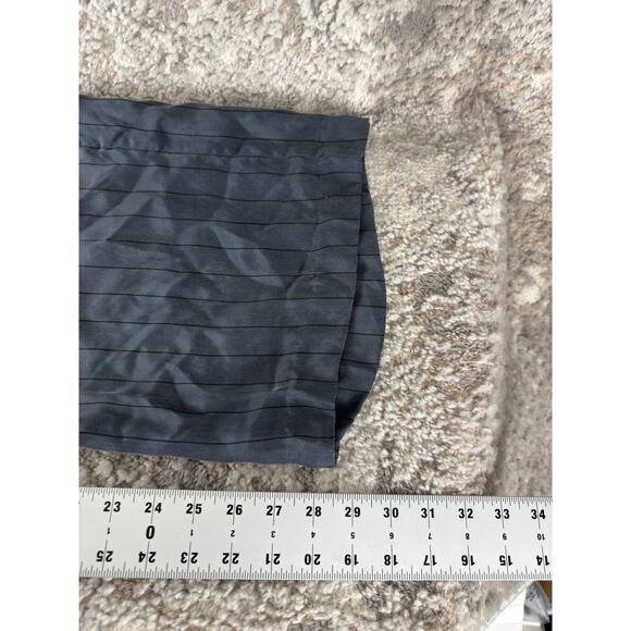 NEW Rails Size S Pinstripe Wide Leg Tie Casual Pants Charcoal Button Zip NWT - Picture 5 of 12